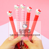 KT cat activity pencil girl heart hello kitty cartoon cute silicone hello kitty 0 5mm mechanical pencil