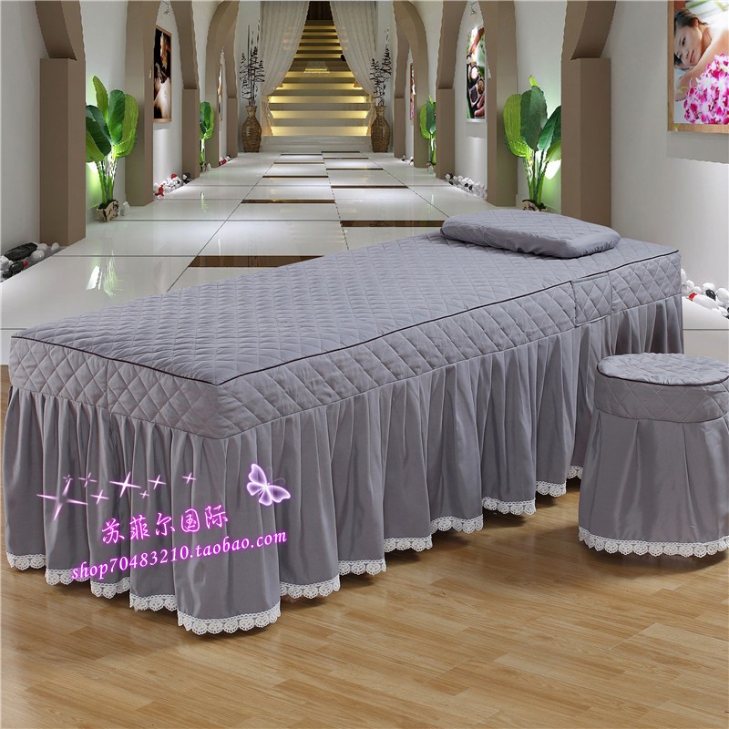 mỹ viện massage bedspread vẻ đẹp dành riêng gia đình bốn có thể được tùy chỉnh đặc biệt cung cấp miễn phí vận chuyển đầu vuông đầu tròn thang - Trang bị tấm ga giường spa đẹp