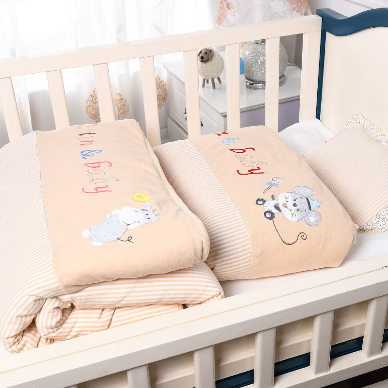 Newborn Baby Quilt Pure Cotton Autumn Winter Thickened Cattle Baby Child Cover Quilted By Four Seasons Universal Kindergarten Cotton Quilt