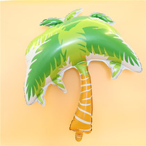 36-inch coconut leaves aluminum film balloon shape leaves shopping mall opening shape Hawaiian leaves tropical style