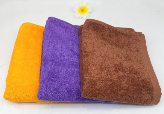 Thai Spa Beauty Yellow Towel Pure Cotton Yellow Towel 40*70 Purple Towel Coffee-Colored Towel Can Be Embroidered with Logo