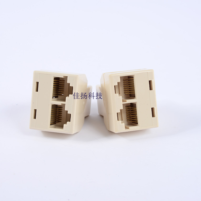 Network route crystal head three-way head Internet 10%-2 connector extension connector extension cord extension cord