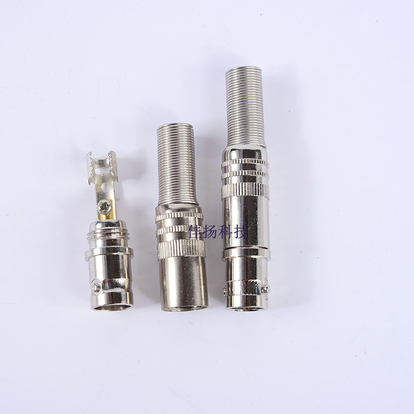 Welding-free BNC joint BNC mother head full copper BNC mother head monitoring accessories Q9 head security joint free of welding BNC plug