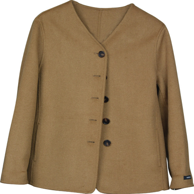 Xu Dakejia 2022 ສະບັບພາສາເກົາຫຼີ commuter double-sided cashmere coat women's short-short single-breasted woolen coat