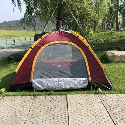 2 people double outdoor multi-purpose single-layer portable tourist tent Camping picnic leisure beach fishing tent