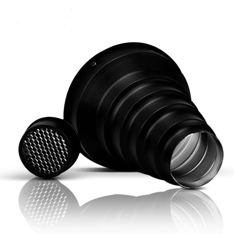 Ness beam tube pig mouth cover grid studio photography light concentrator attachment portrait studio partial lighting