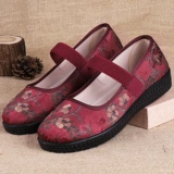 老北京布鞋 Комфортные туфли, нескользящая спортивная обувь, большой размер, мягкая подошва