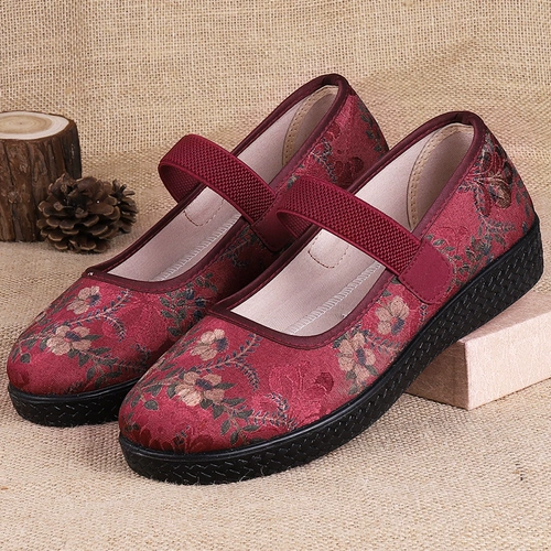 老北京布鞋 Комфортные туфли, нескользящая спортивная обувь, большой размер, мягкая подошва