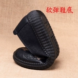 老北京布鞋 Нескользящая демисезонная обувь, туфли для матери, мягкая подошва, для среднего возраста