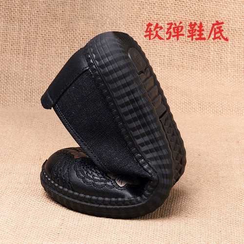 老北京布鞋 Нескользящая демисезонная обувь, туфли для матери, мягкая подошва, для среднего возраста