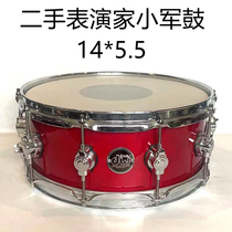 Second-hand dw American performer in good condition 14*5 5 red painted maple snare drum 80% new