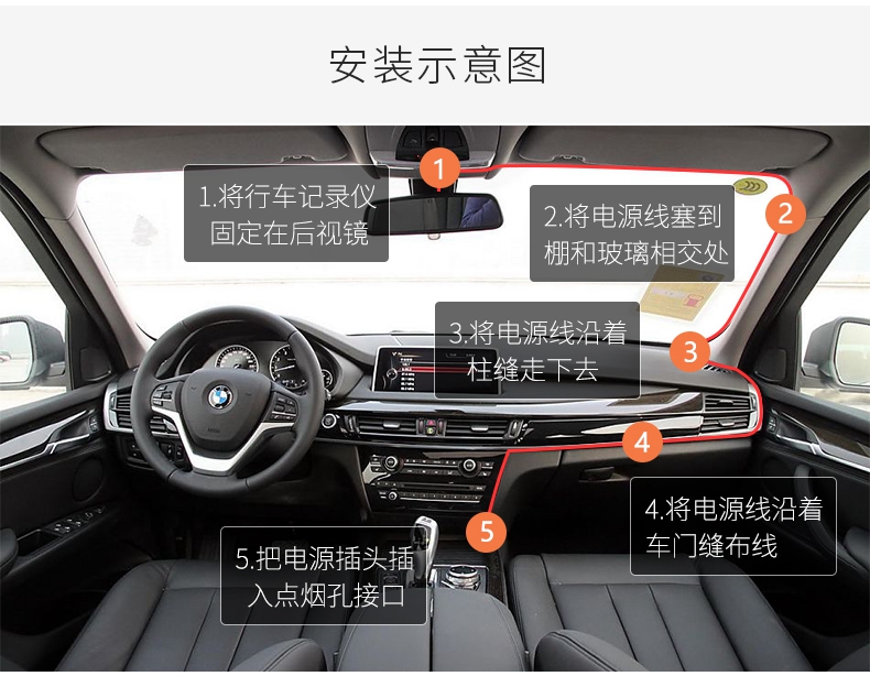Máy ghi âm định vị GPS sạc xe hơi thuốc lá nhẹ hơn hiện tại máy màn hình lớn với dây nguồn USB kép - GPS Navigator và các bộ phận lắp định vị xe ô tô