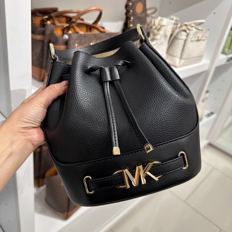 Directly Shipped from the Usa Mk Michael Kors Reed Bucket Bag Handbag and Crossbody Bag Non-Returnable