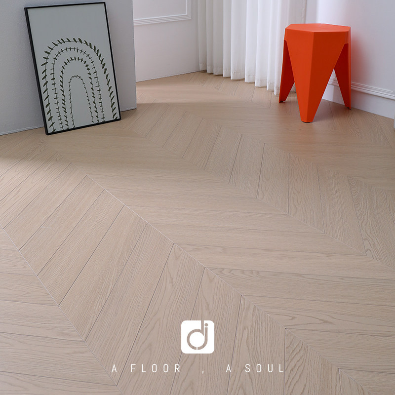 New three-layer solid wood flooring log bone scramble oak multi-layer solid wood composite flooring household manufacturer direct sales