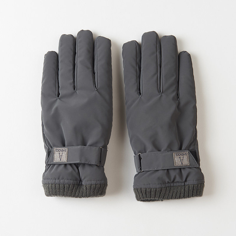 Bailiou winter cycling gloves Men's windproof warm cold-proof velvet men's cotton gloves Men's winter thickened warm