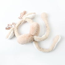 Earmuffs female winter cute girls will move antlers foldable earmuffs women warm plus velvet earmuffs winter women ins