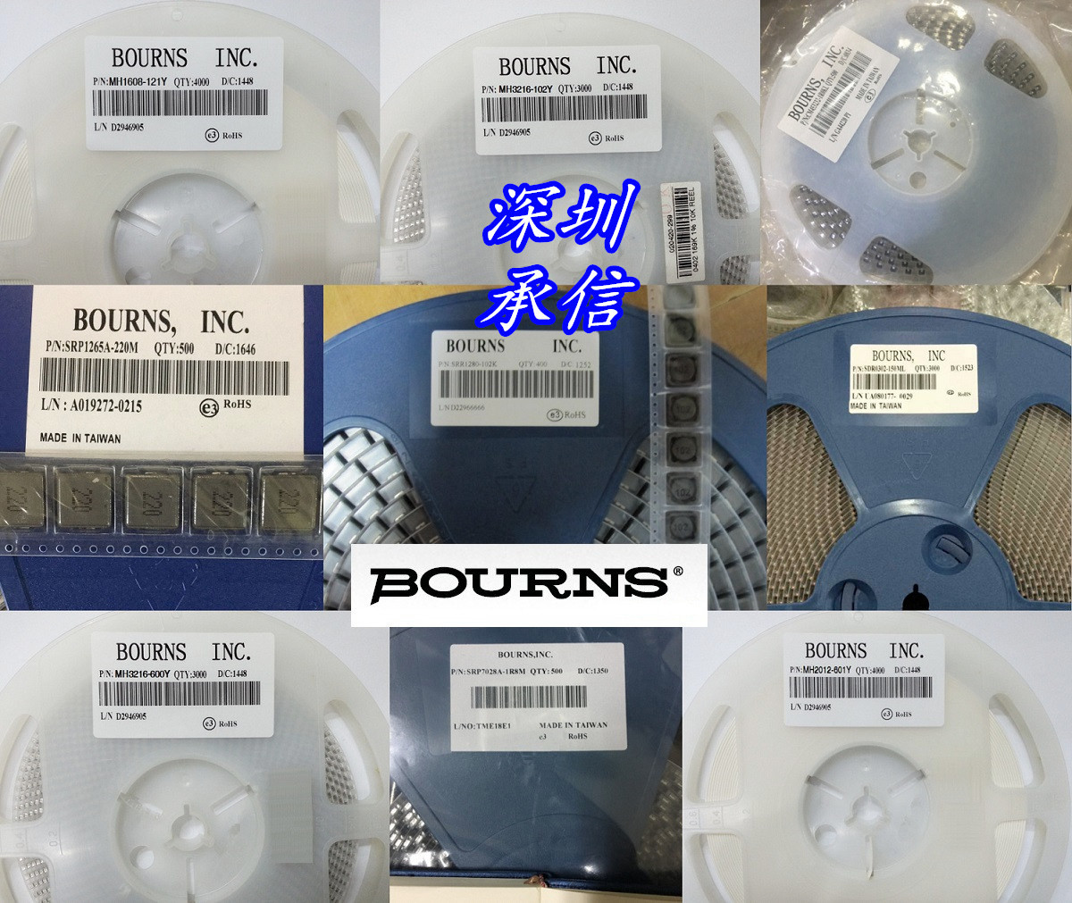 SRN2510F-4R7M Bourns Inc FIXED IND 4 7UH 1 7A 216MOHM SMD-T