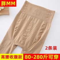 Spring and Autumn Medium Thick Fat Large Size Pantyhose Longtongmen Fat mm300 Jin High Waist Belting Bottom Socks