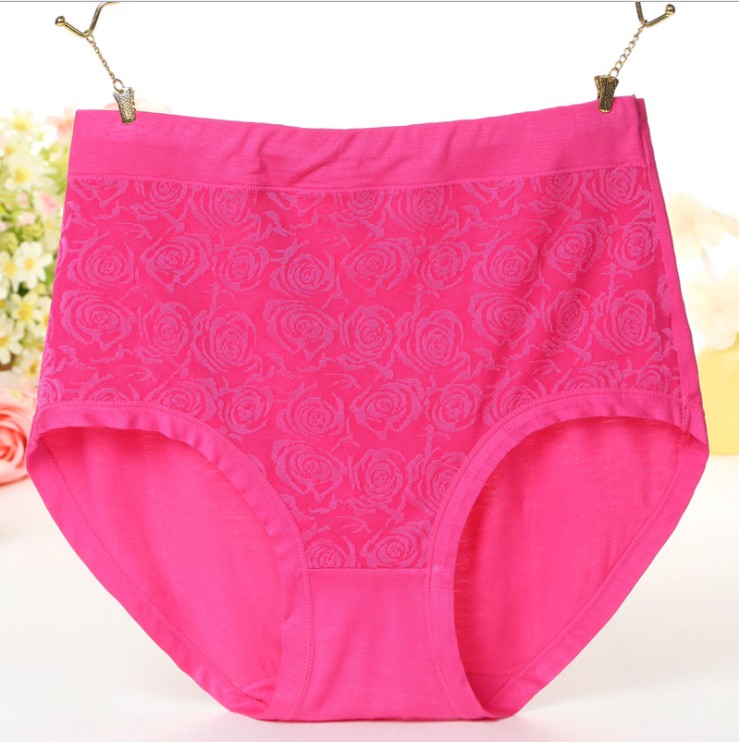 đồ lót eo trung niên trung niên cộng với sự gia tăng mỡ mã eo cao mỡ mm200 catty mẹ Mordale bông womens đồ lót.