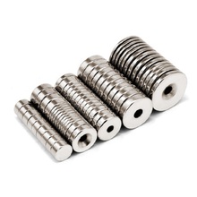 圆形带孔磁铁强力吸铁石5只装