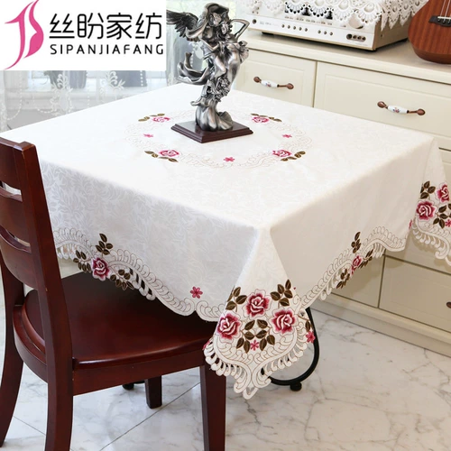 Вышитая квадратная табличная ткань ткань искусство столовая ткань восемь бессмертный столик журнальный столик Маджонг табер