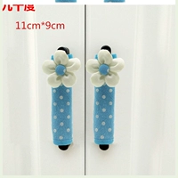 Синий, в цветочек, 11см, 9см