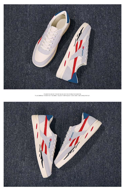 Giày vải mùa thu nam phiên bản Hàn Quốc của xu hướng giày thủy triều hoang dã 2018 giày mới giản dị giày nam mùa đông top giày sneaker nam