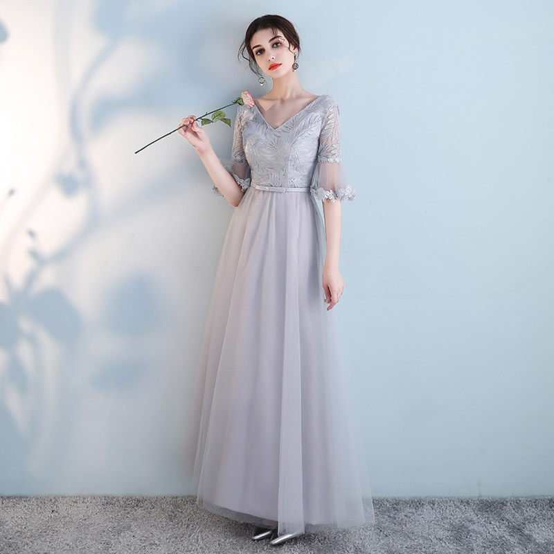 Robe de soirée      manchon de cloche - Ref 3210642 Image 5