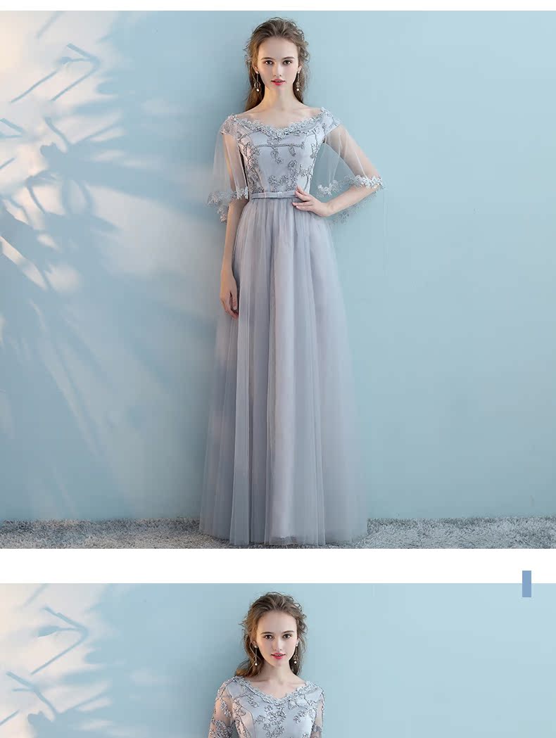 Robe de soirée      manchon de cloche - Ref 3212785 Image 22