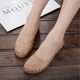 2024 new ladies summer all-match flat crystal plastic hollow shoes non-slip soft bottom nurse sandals beach shoes