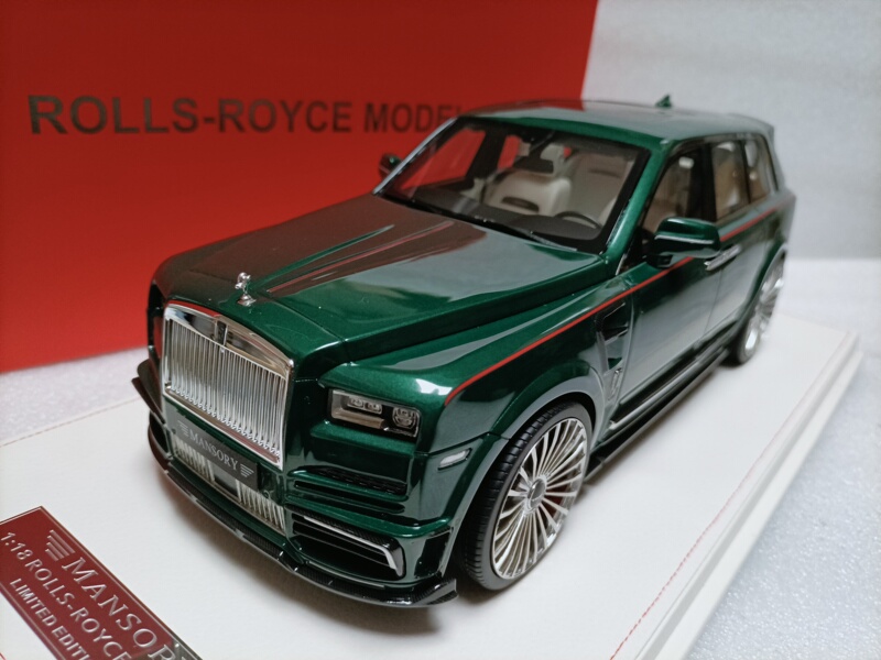 Sc 1 18 Rolls-Royce Cullinan Modified Car Model Mansory Rolls Cullinan Green