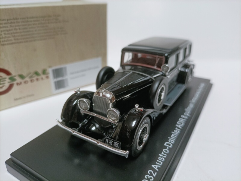 Esval 1 43 Daimler Classic Car Model Austro Daimler Adr8 Keibl 1932 Black