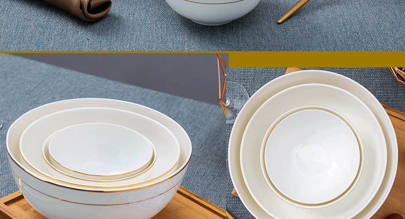 Jingdezhen porcelain bowl up phnom penh ipads porcelain tableware products to be 7 inches large bowl of beef noodles in soup bowl