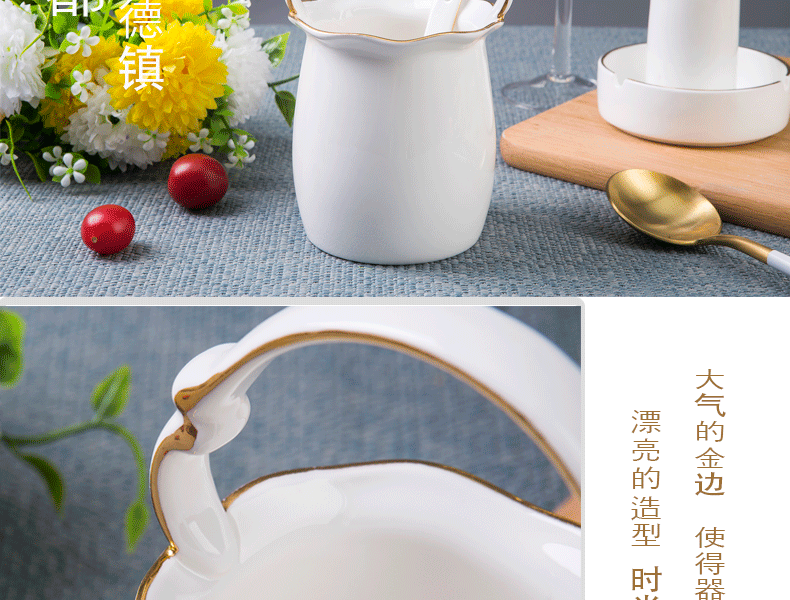 Jingdezhen porcelain spoon, chopsticks tube cage chopsticks spoons to receive see colour BianKuan tube ceramic knives and forks r machine