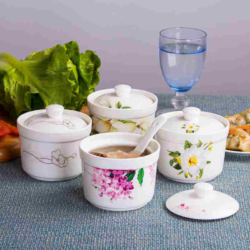 Jingdezhen Rijia Ceramics Hong Kong Style Bird's Nest Stew Cup Small Personal Enjoy