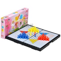 Pioneer Childrens Educational Toys Magnetic Folding Travel E-6 Checkers Small Student Magnetic Chess