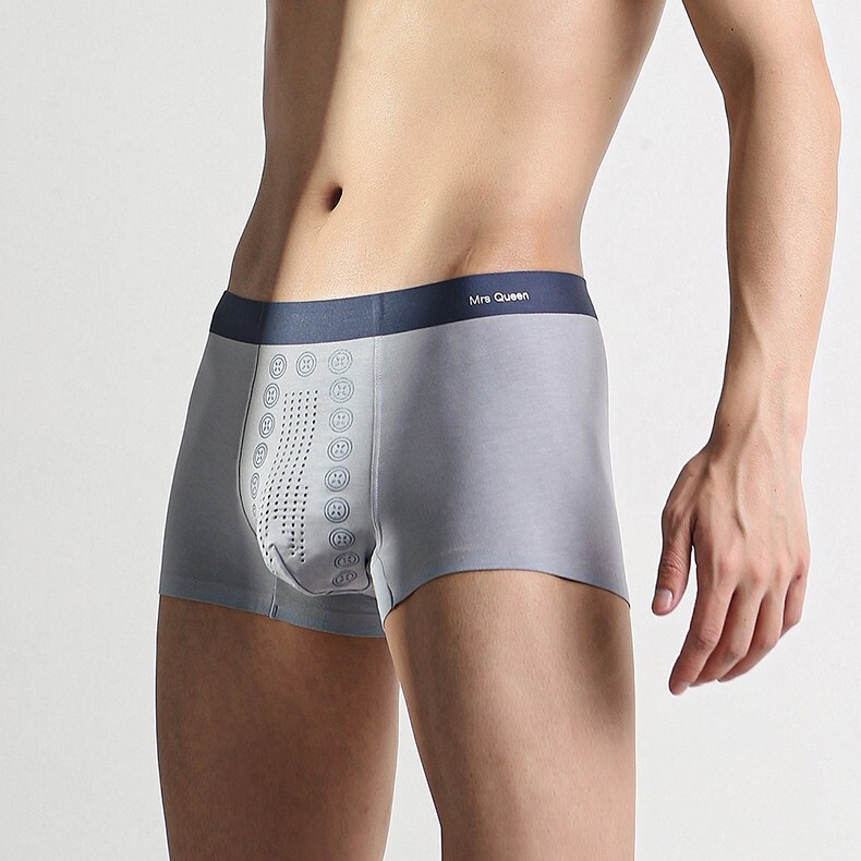 Mrsqueen Queen's World Tourmaline Modal Solid Color Men's Seamless Antibacterial Breathable Underwear Three-Pack Mrsqueen Queen's World Tourmaline Modal Solid Color Men's Seamless Antibacterial Breathable Underwear Three-Pack