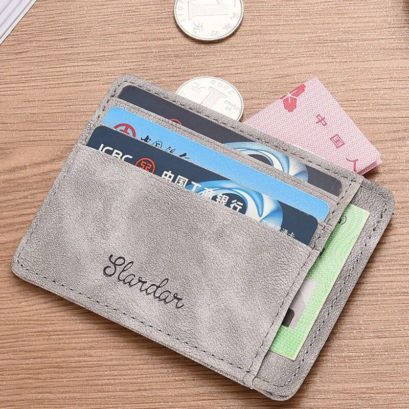 slardar men's card bag ultra-thin small license driving license leather sleeve integrated multi-position card zero wallet tide card
