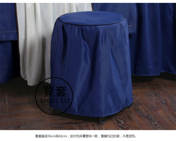 vẻ đẹp cao cấp bedspread thêu bedspread denim thẩm mỹ viện massage có thể được tùy chỉnh để gửi giường cờ gối - Trang bị tấm mua ga giường spa