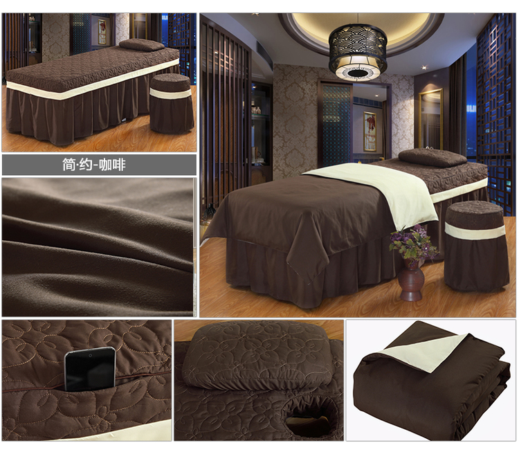 Beauty khăn trải giường denim bedspread vẻ đẹp massage Hàn Quốc thẩm mỹ viện cao cấp nhỏ gọn và các sản phẩm đặc biệt được làm bộ giường - Trang bị tấm mua ga giường spa