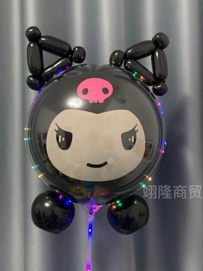 2025 Internet Celebrity Flying Eggman Party Kuromi Leuchtender Ballon Nachtmarktstand Bobo Ball In der Luft schwebender Kinder-Cartoon