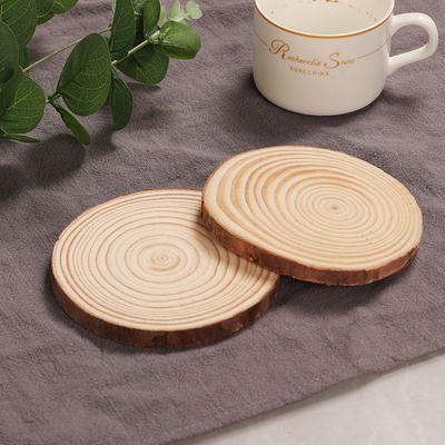 Handmade material small ornaments decorated with tree ring wood chips, creative shooting props for kindergarten DIY materials