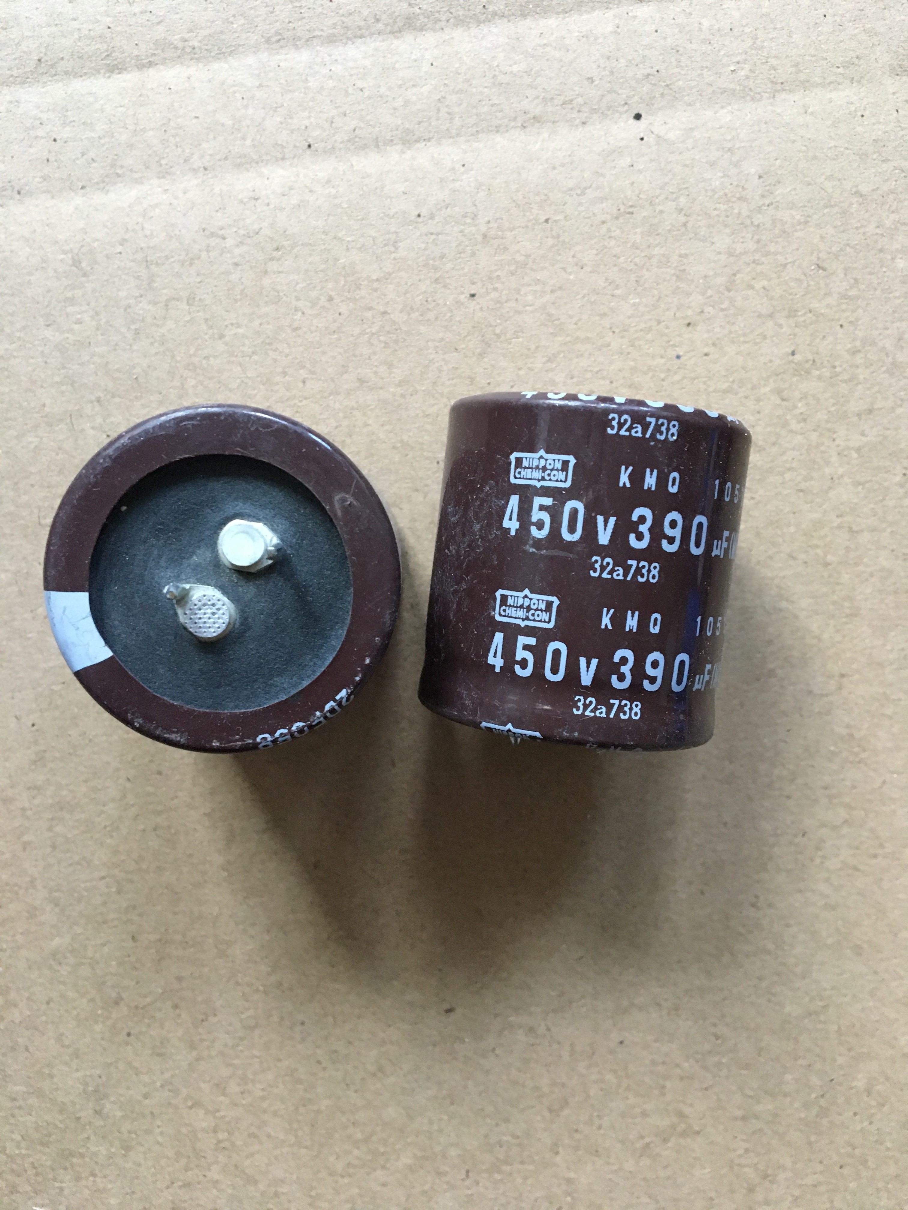 Original dismantling machine black gold 450V390UF 35*40 welding machine accessories high voltage filter electrolytic capacitors