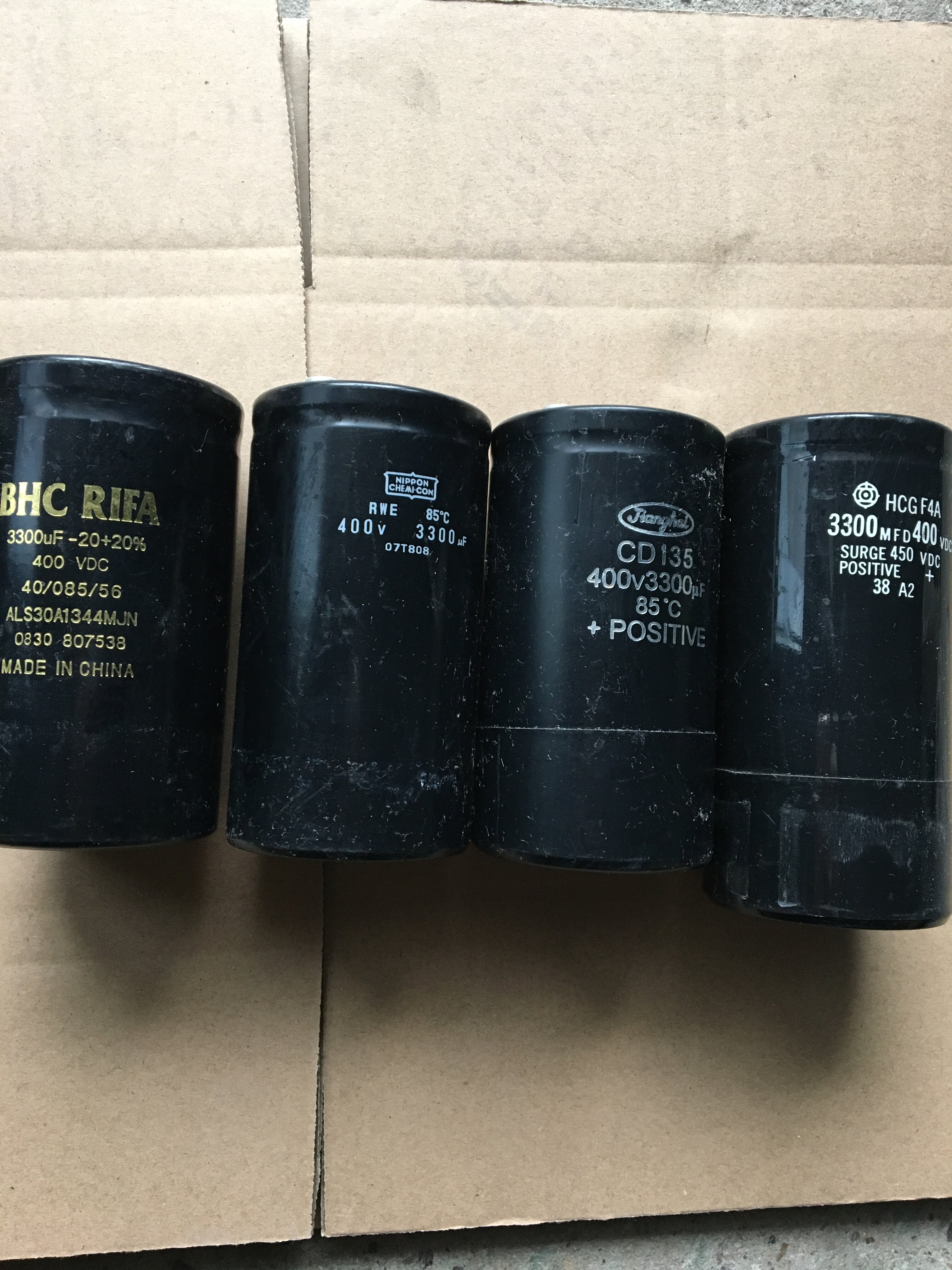 Original disassembly machine Jianghai Hitachi Black King Kong Jianghai 400v3300uf inverter capacitor