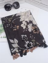 Summer new Korean version of retro ethnic pattern cotton linen sunscreen scarf beach towel holiday travel shawl