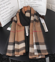 chic Korean wind scarf summer female star same plaid scarf color cotton linen gauze scarf sunshade sunscreen shawl