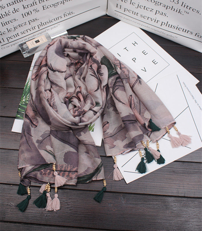 Summer New National Feather Feather Su Su Beach Towels Cotton Lesser Scarf Two-Used Scarf