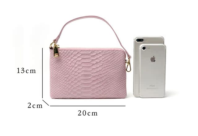 Ví da di động Ziyi nữ dây kéo dài 2019 mới thời trang mới đơn giản siêu mỏng đa chức năng túi đeo tay - Túi điện thoại balo đeo chéo