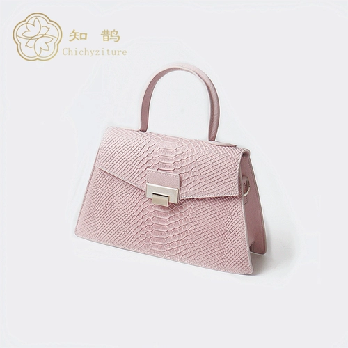 Небольшая дизайнерская сумка через плечо, из натуральной кожи