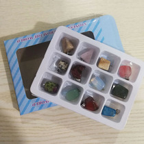 Unshaped gravel pendant unshaped natural stone pendant 12 different colors in a box